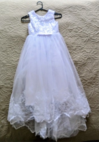 White dress holy - communion, age
