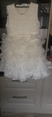 Girls white formal dress - girls, –